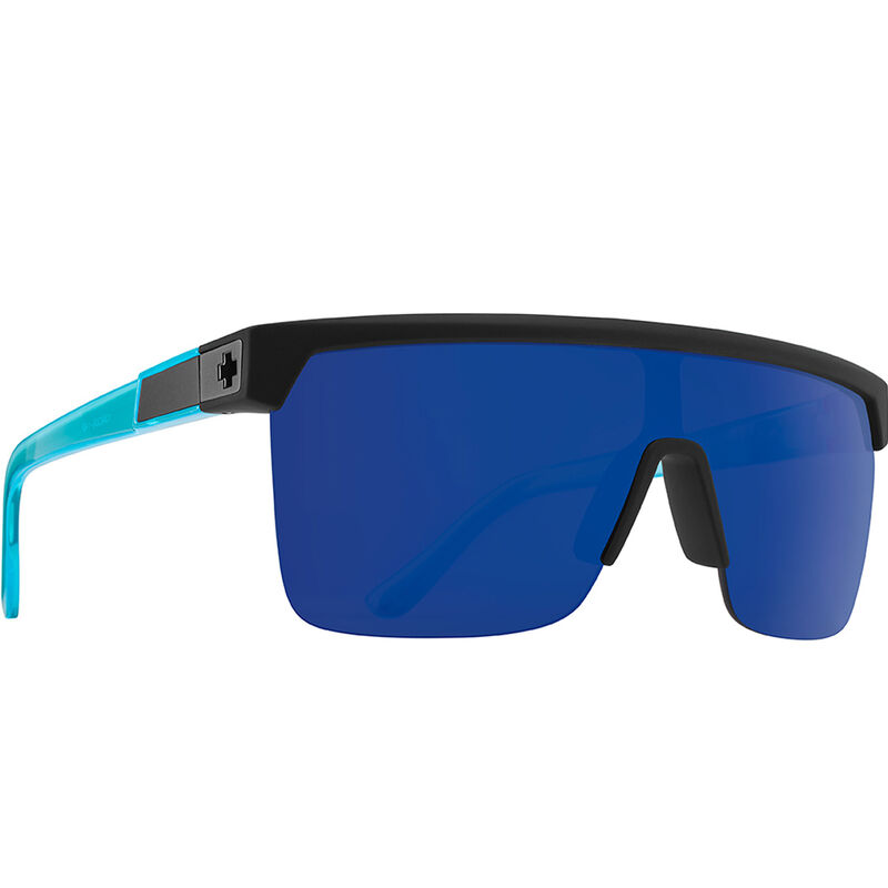 FLYNN 5050, Soft Matte Black Translucent Blue-HD Plus Gray Green with Dark Blue Spectra Mirror, hi-res image number null